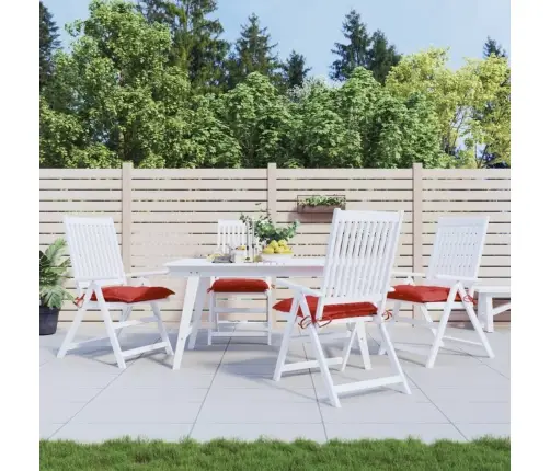 Palešu Matrači, 4 Gab., Sarkani, 50X50X7 Cm, Audums Vidaxl