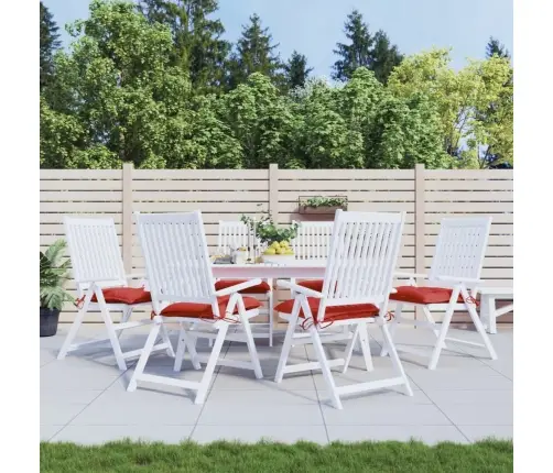 Palečių Pagalvėlės, 6Vnt., Raudonos, 50X50X7cm Audinys