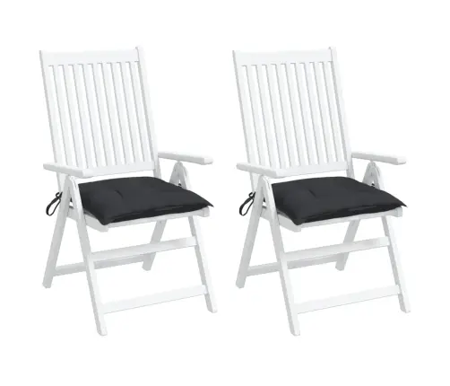 Palešu Matrači, 2 Gab., Melni, 50X50X7 Cm, Audums Vidaxl