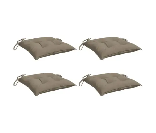 Palešu Matrači, 4 Gab., Pelēkbrūni, 50X50X7 Cm, Audums Vidaxl