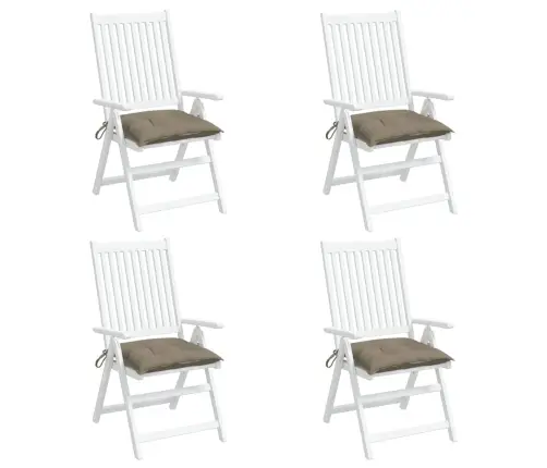 Palešu Matrači, 4 Gab., Pelēkbrūni, 50X50X7 Cm, Audums Vidaxl