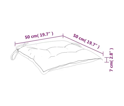 Istmepadjad Euroalusele 2 Tk, Veinipunane, 50X50X7 cm Kangas