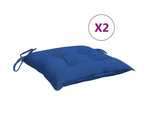 Palešu Matrači, 2 Gab., Zili, 50X50X7 Cm, Audums Vidaxl