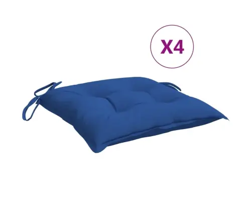 Palečių Pagalvėlės, 4Vnt., Mėlynos, 50X50X7cm Oksfordo Audinys