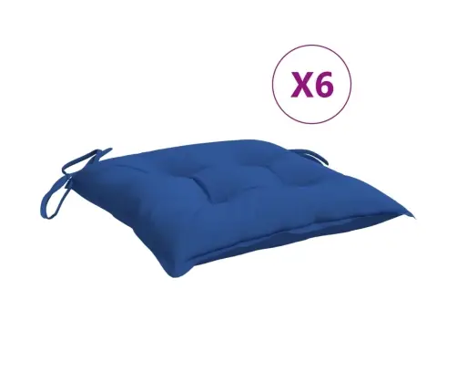 Palešu Matrači, 6 Gab., Zili, 50X50X7 Cm, Audums Vidaxl