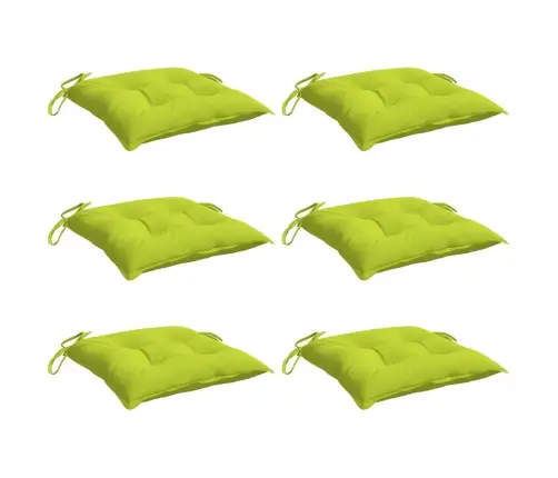 Palečių Pagalvėlės, 6Vnt., Ryškiai Žalios, 50X50X7cm Audinys