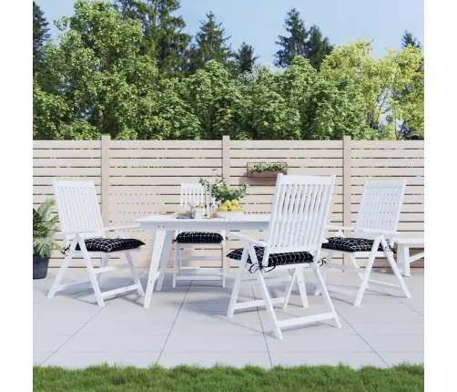 Toolipadjad 4 Tk, Mustad Ruudud, 50 X 50 X 7 cm Kangas