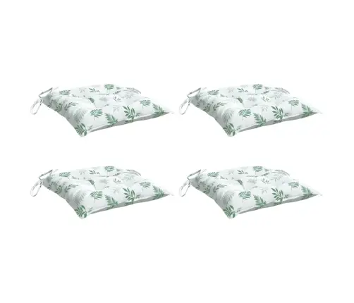 Toolipadjad 4 Tk, Lehemuster, 50 X 50 X 7 cm Kangas