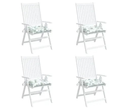 Toolipadjad 4 Tk, Lehemuster, 50 X 50 X 7 cm Kangas