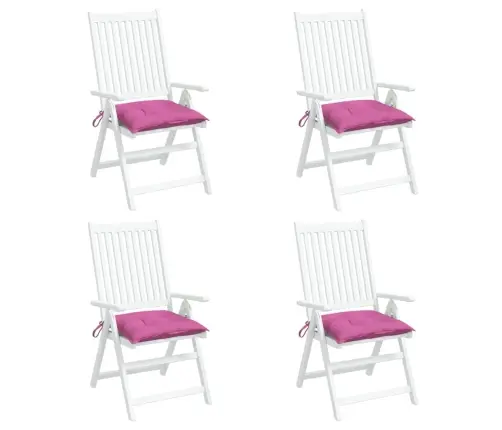 Krēslu Spilveni, 4 Gab., Rozā, 50X50X7 Cm, Oksforda Audums Vidaxl