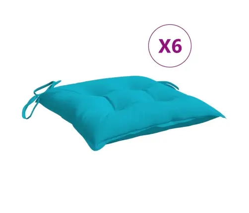 Kėdės Pagalvėlės, 6Vnt., Turkio, 50X50X7cm Oksfordo Audinys