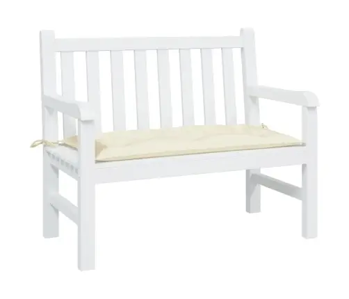 Dārza Sola Matracis, 100X50X7 Cm, Audums, Krēmkrāsas Vidaxl