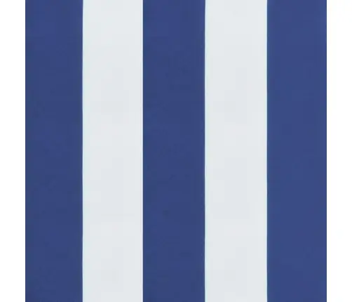 Dārza Sola Matracis, 120X50X7 Cm, Zilas, Baltas Svītras, Audums Vidaxl