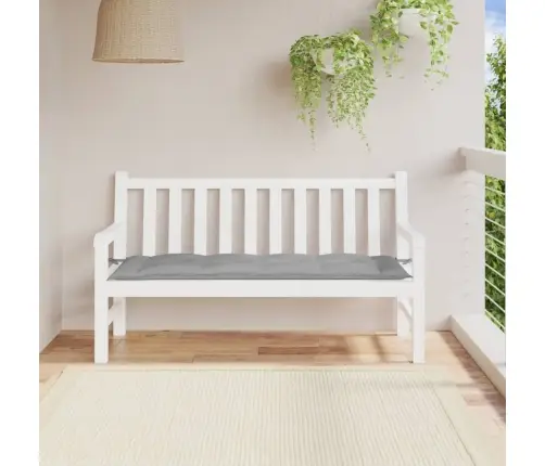 Dārza Sola Matracis, 150X50X7 Cm, Pelēks Audums Vidaxl