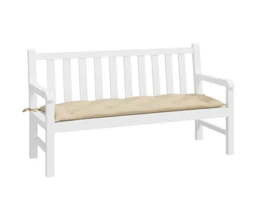 Dārza Sola Matracis, 150X50X7 Cm, Audums, Bēšs Vidaxl