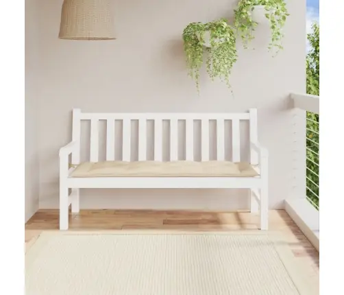 Dārza Sola Matracis, 150X50X7 Cm, Audums, Bēšs Vidaxl