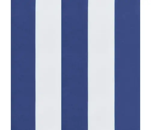 Dārza Sola Matracis, 150X50X7 Cm, Audums, Zilas, Baltas Svītras Vidaxl