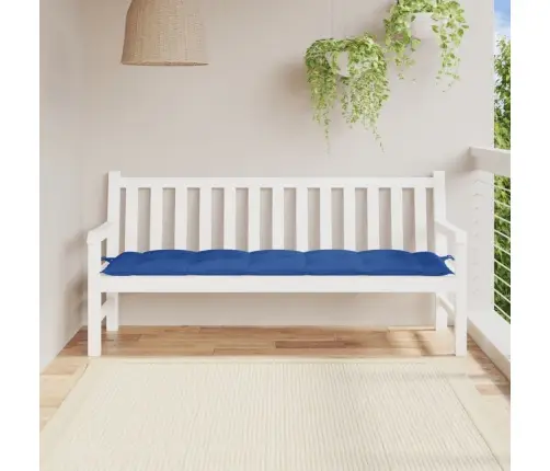 Dārza Sola Matracis, 180X50X7 Cm, Audums, Koši Zils Vidaxl