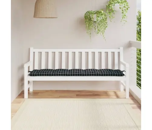 Aiapingi Istmepadi, Must Ruudumuster, 180X50X7 cm Kangas