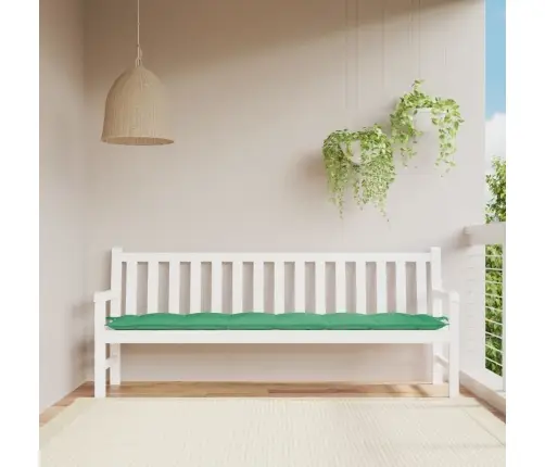 Dārza Sola Matracis, 200X50X7 Cm, Audums, Zaļš Vidaxl