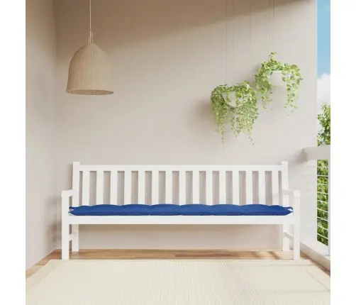 Dārza Sola Matracis, 200X50X7 Cm, Audums, Koši Zils Vidaxl