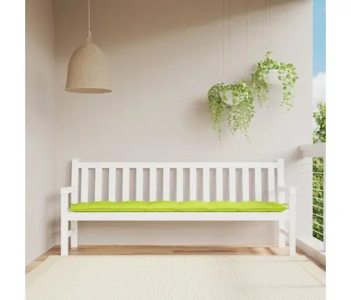 Dārza Sola Matracis, 200X50X7 Cm, Audums, Spilgti Zaļš Vidaxl