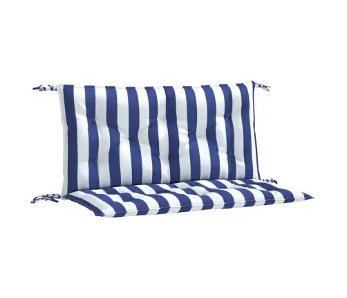 Sola Matrači, 2 Gab., 100X50X7Cm, Audums, Zilas, Baltas Svītras Vidaxl