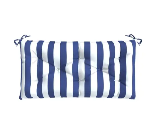 Sola Matrači, 2 Gab., 100X50X7Cm, Audums, Zilas, Baltas Svītras Vidaxl