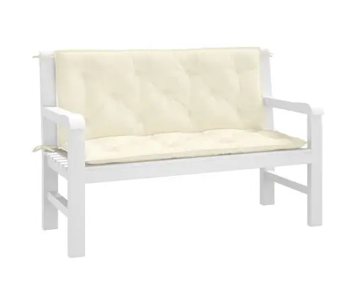 Dārza Sola Matrači, 2 Gab., 120X50X7Cm, Oksforda Audums, Bēši Vidaxl