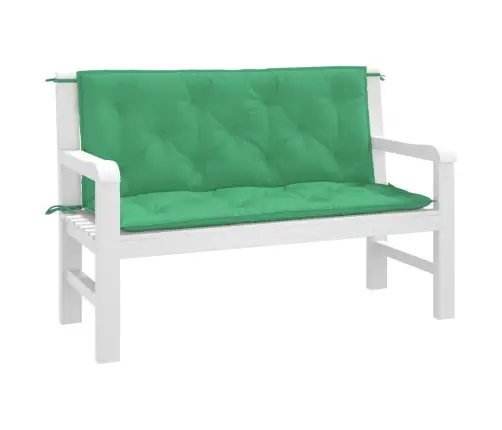 Dārza Sola Matrači, 2 Gab., 120X50X7Cm, Oksforda Audums, Zaļi Vidaxl