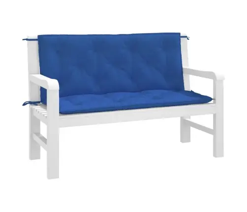 Dārza Sola Matrači, 2 Gab., 120X50X7Cm, Oksforda Audums, Zili Vidaxl