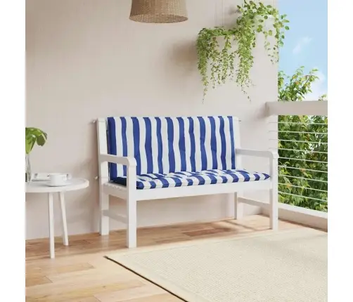 Suoliuko Pagalvėlės, 2Vnt., Mėlynos/Baltos, 120X50X7cm Audinys