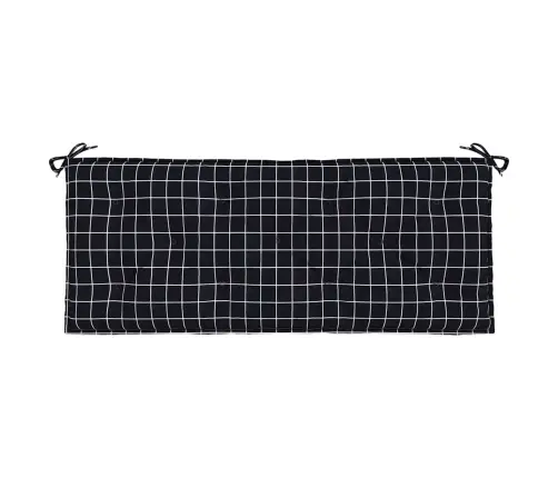 Dārza Sola Matrači, 2 Gab., 120X50X7 Cm, Melns Četrstūru Raksts Vidaxl