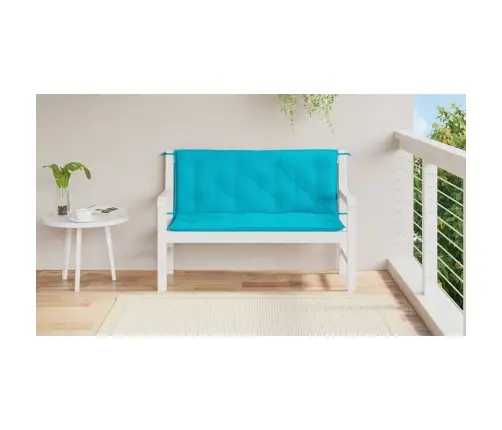 Dārza Sola Matrači, 2 Gab., 120X50X7 Cm, Audums, Tirkīzzili Vidaxl