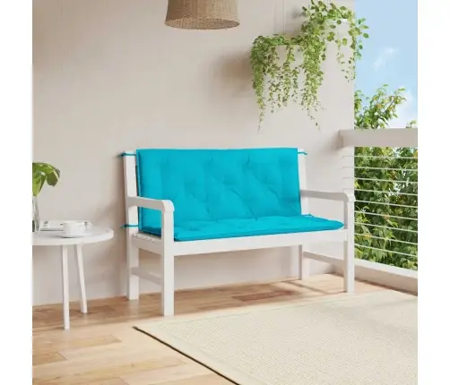 Dārza Sola Matrači, 2 Gab., 120X50X7 Cm, Audums, Tirkīzzili Vidaxl
