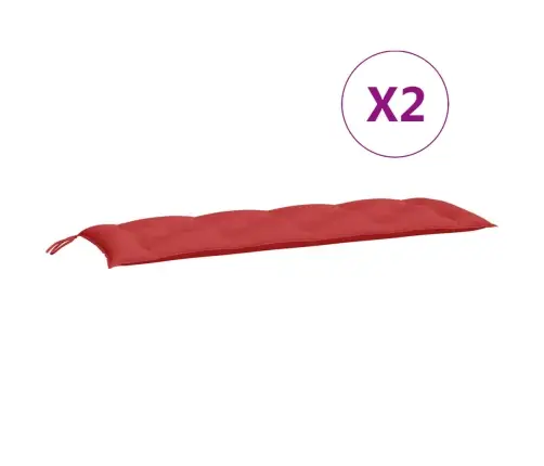 Aiapingi Istmepadjad 2 Tk, Punane, 150X50X7 cm Oxford-Kangas