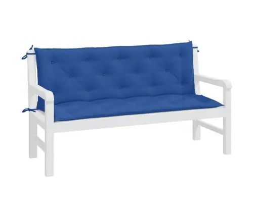 Dārza Sola Matrači, 2 Gab., 150X50X7Cm, Oksforda Audums, Zili Vidaxl