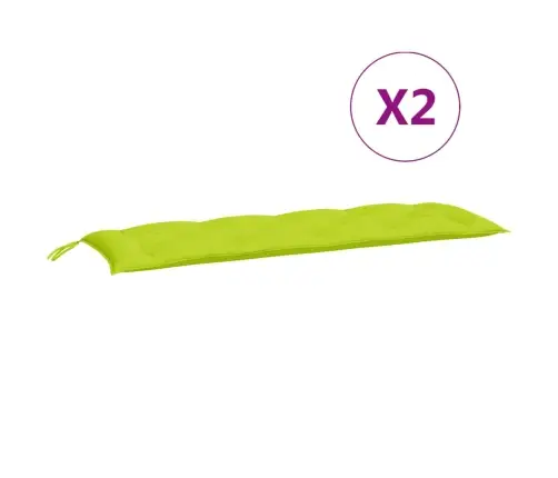 Dārza Sola Matrači, 2 Gab., 150X50X7Cm, Oksforda Audums, Zaļi Vidaxl