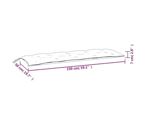 Aiapingi Istmepadjad 2 Tk, Roosa, 150 X 50 X 7 cm Kangas