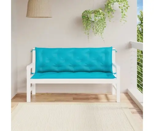 Dārza Sola Matrači, 2 Gab., 150X50X7 Cm, Audums, Tirkīzzili Vidaxl