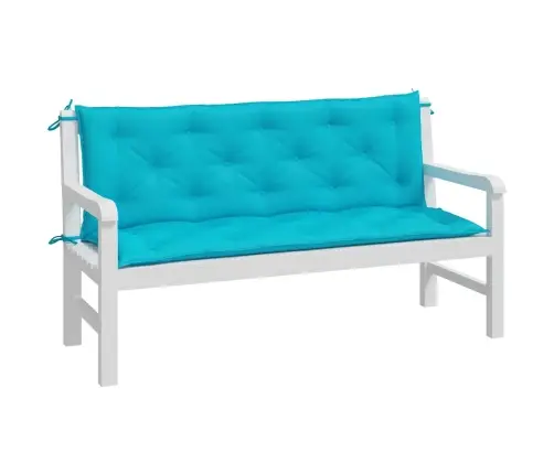 Dārza Sola Matrači, 2 Gab., 150X50X7 Cm, Audums, Tirkīzzili Vidaxl