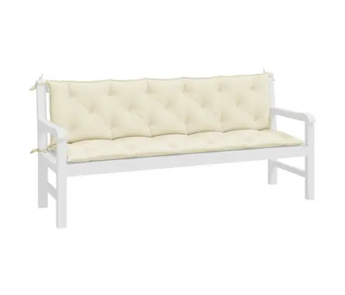 Dārza Sola Matrači, 2 Gab., 180X50X7Cm, Oksforda Audums, Bēši Vidaxl