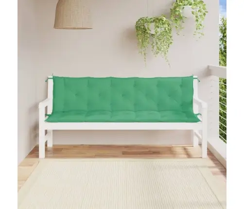 Dārza Sola Matrači, 2 Gab., 180X50X7Cm, Oksforda Audums, Zaļi Vidaxl