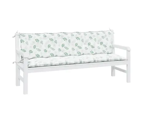 Dārza Sola Matrači, 2 Gab., Oksforda Audums Ar Lapu Apdruku Vidaxl