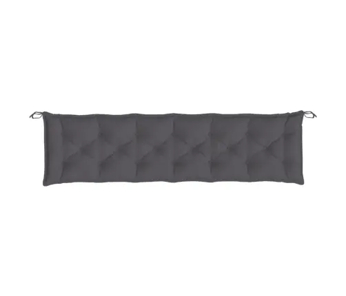 Dārza Sola Matrači, 2 Gab., 200X50X7Cm, Oksforda Audums, Pelēki Vidaxl