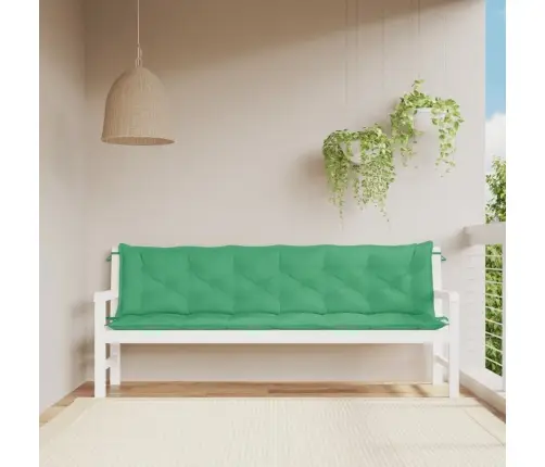 Dārza Sola Matrači, 2 Gab., 200X50X7Cm, Oksforda Audums, Zaļi Vidaxl