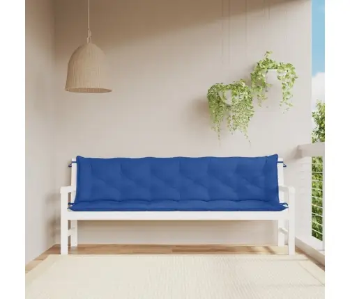 Dārza Sola Matrači, 2 Gab., 200X50X7Cm, Oksforda Audums, Zili Vidaxl