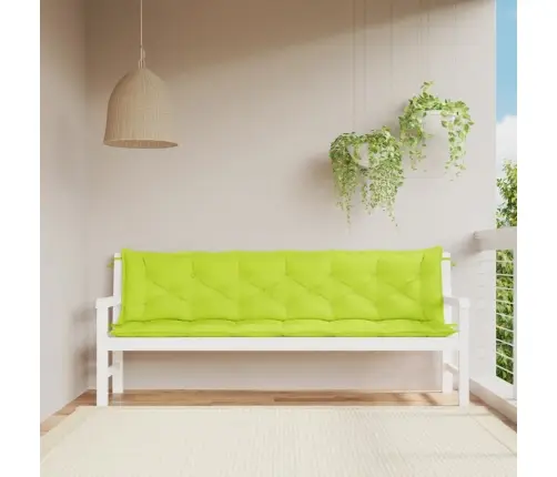 Dārza Sola Matrači, 2 Gab., 200X50X7Cm, Oksforda Audums, Zaļi Vidaxl