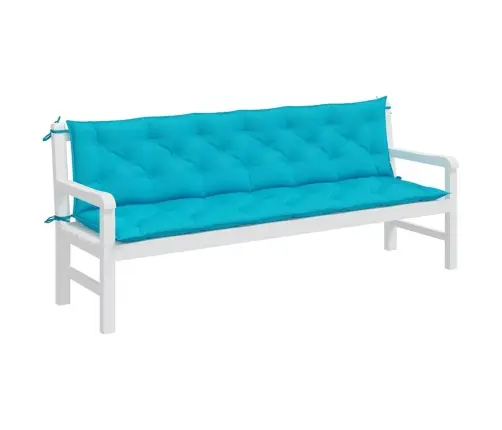 Dārza Sola Matrači, 2 Gab., 200X50X7 Cm, Audums, Tirkīzzili Vidaxl