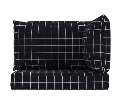 Euroalustest Diivani Istmepadjad 3 Tk, Must Ruudumuster, Kangas